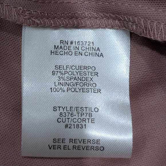 Seni & Cade Juniors' Rose Gold Metallic Pleated Knot Front Babydoll Prom Dress - Picture 10 of 16